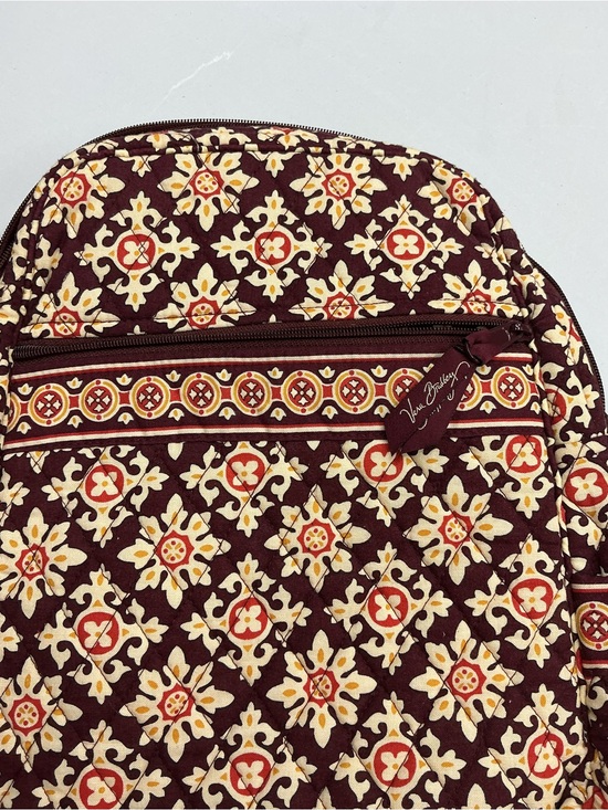 Vera Bradley Burgundy Quilted Floral-Pattern Backpack main image 4